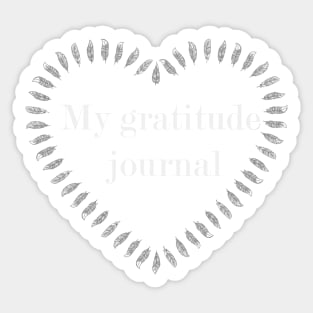 My gratitude journal Sticker